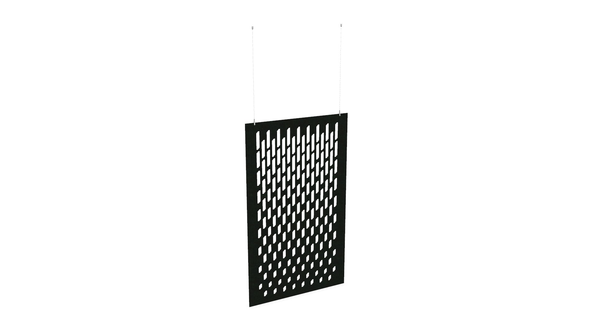 Cloison de séparation suspendue L1200 - Motif Grate SANS ATTACHES - ACOUSTIK PET (50% de Matière Recyclée) – Image 22