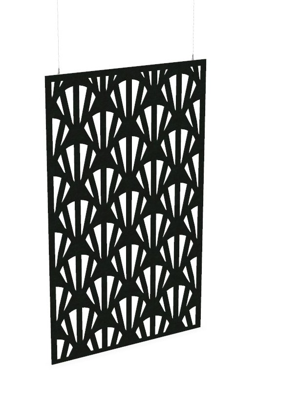 Cloison de séparation suspendue L1200 - Motif Clams SANS ATTACHES - ACOUSTIK PET (50% de Matière Recyclée) – Image 23