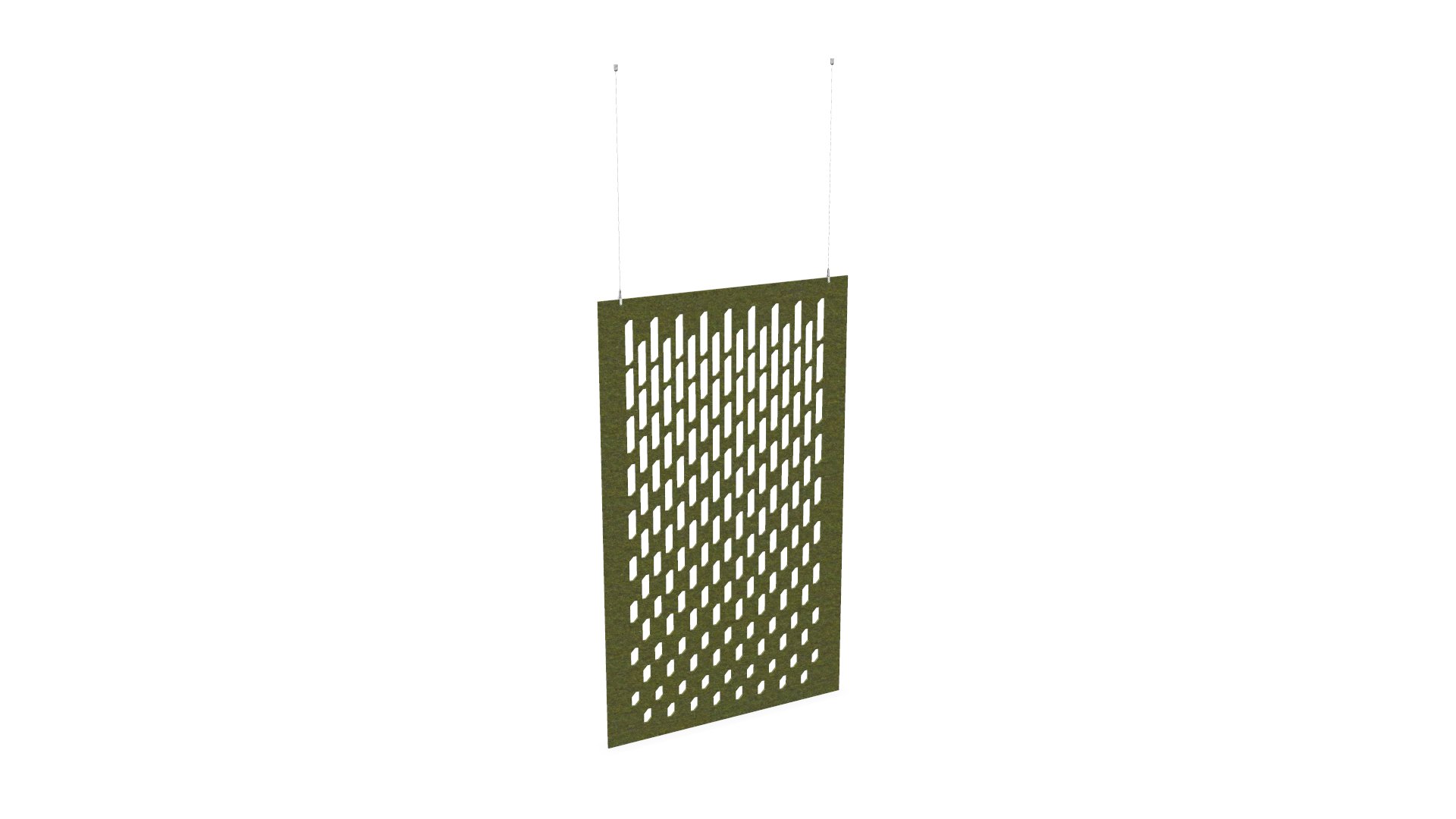 Cloison de séparation suspendue L1200 - Motif Grate SANS ATTACHES - ACOUSTIK PET (50% de Matière Recyclée) – Image 23