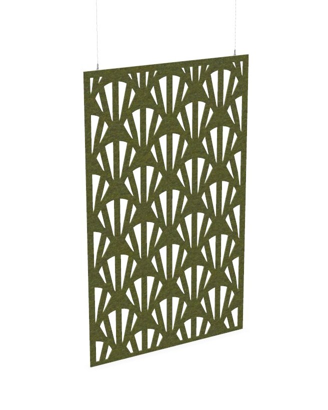 Cloison de séparation suspendue L1200 - Motif Clams SANS ATTACHES - ACOUSTIK PET (50% de Matière Recyclée) – Image 24