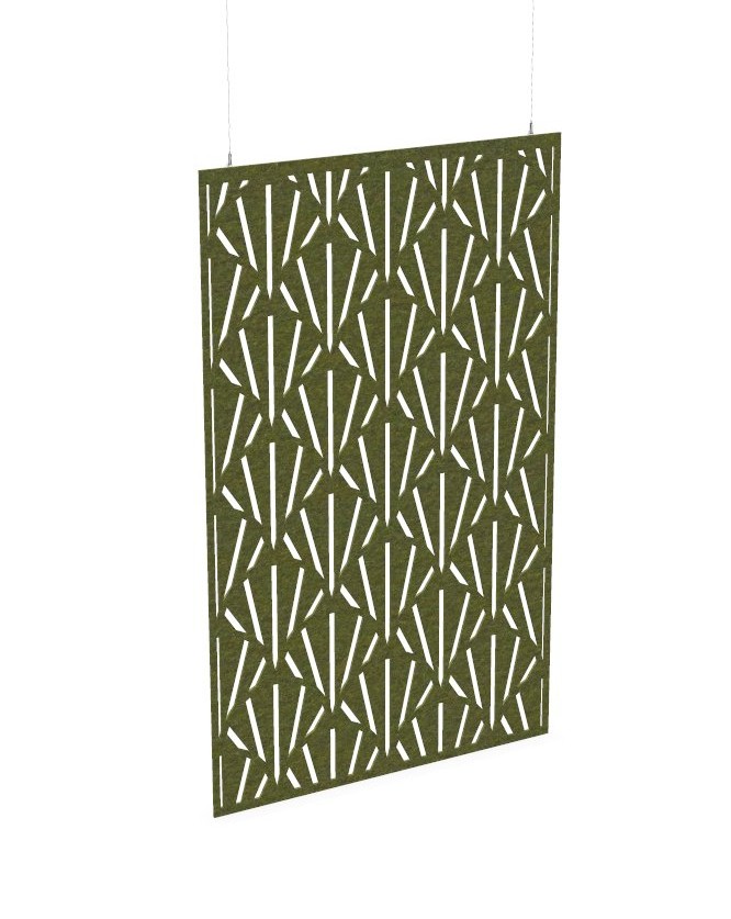 Cloison de séparation suspendue L1200 - Motif Reverse Clams SANS ATTACHES - ACOUSTIK PET (50% de Matière Recyclée) – Image 24