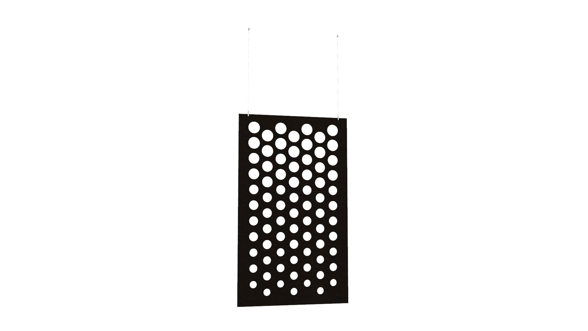 Cloison de séparation suspendue L1200 - Motif Dot SANS ATTACHES - ACOUSTIK PET (50% de Matière Recyclée) – Image 19