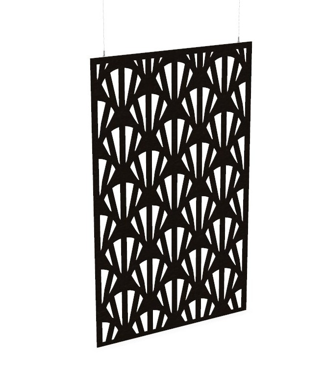 Cloison de séparation suspendue L1200 - Motif Clams SANS ATTACHES - ACOUSTIK PET (50% de Matière Recyclée) – Image 19