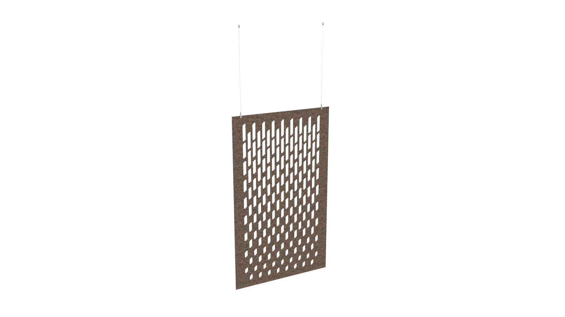 Cloison de séparation suspendue L1200 - Motif Grate SANS ATTACHES - ACOUSTIK PET (50% de Matière Recyclée) – Image 21