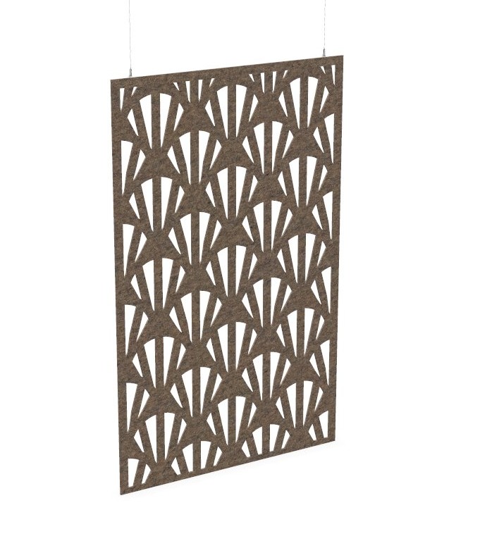 Cloison de séparation suspendue L1200 - Motif Clams SANS ATTACHES - ACOUSTIK PET (50% de Matière Recyclée) – Image 21