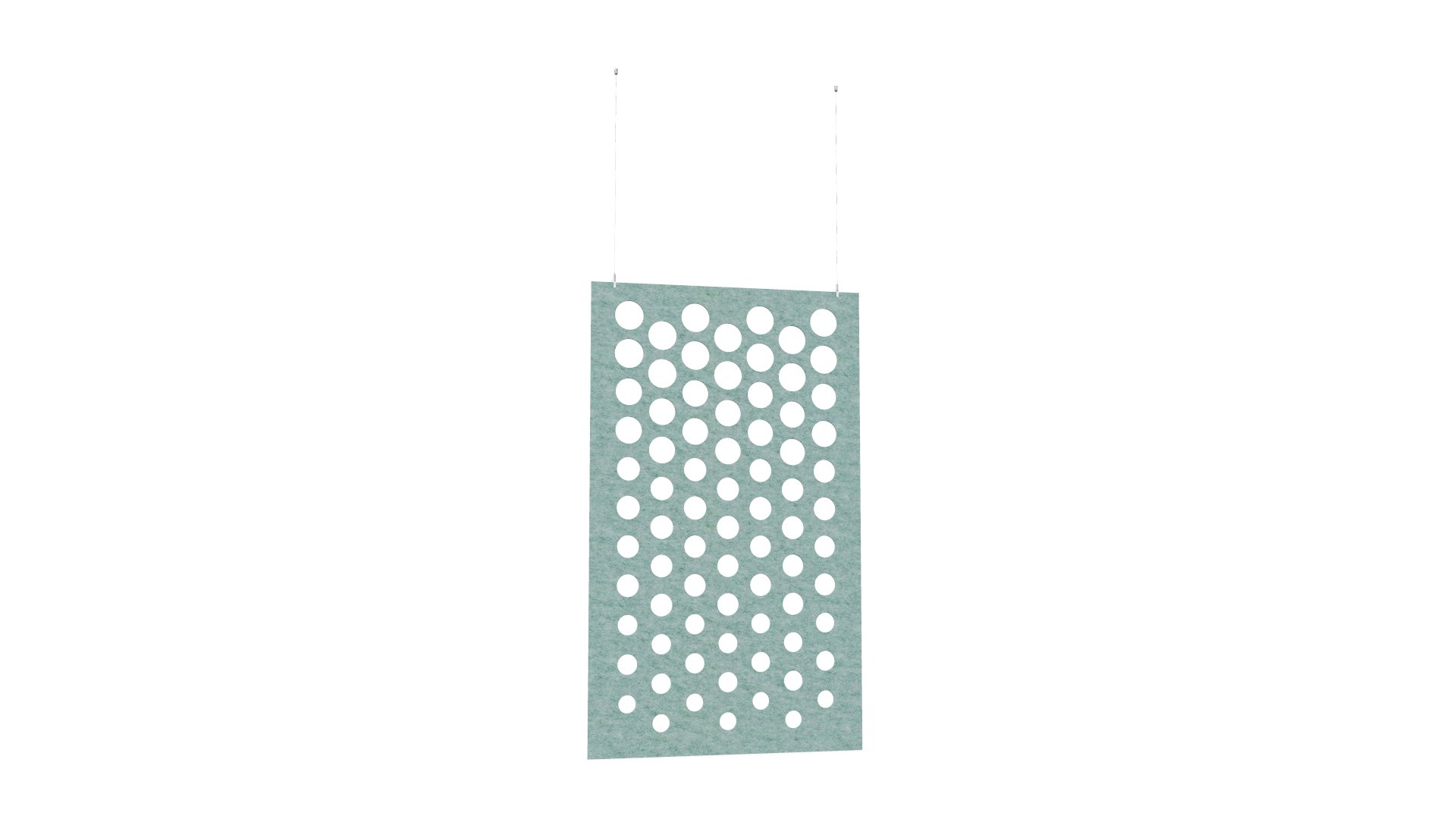 Cloison de séparation suspendue L1200 - Motif Dot SANS ATTACHES - ACOUSTIK PET (50% de Matière Recyclée) – Image 26