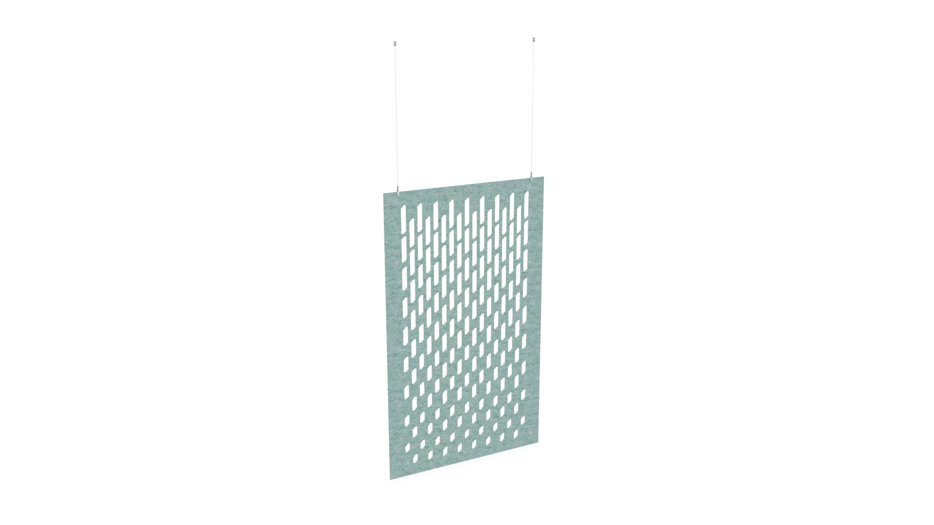 Cloison de séparation suspendue L1200 - Motif Grate SANS ATTACHES - ACOUSTIK PET (50% de Matière Recyclée) – Image 25