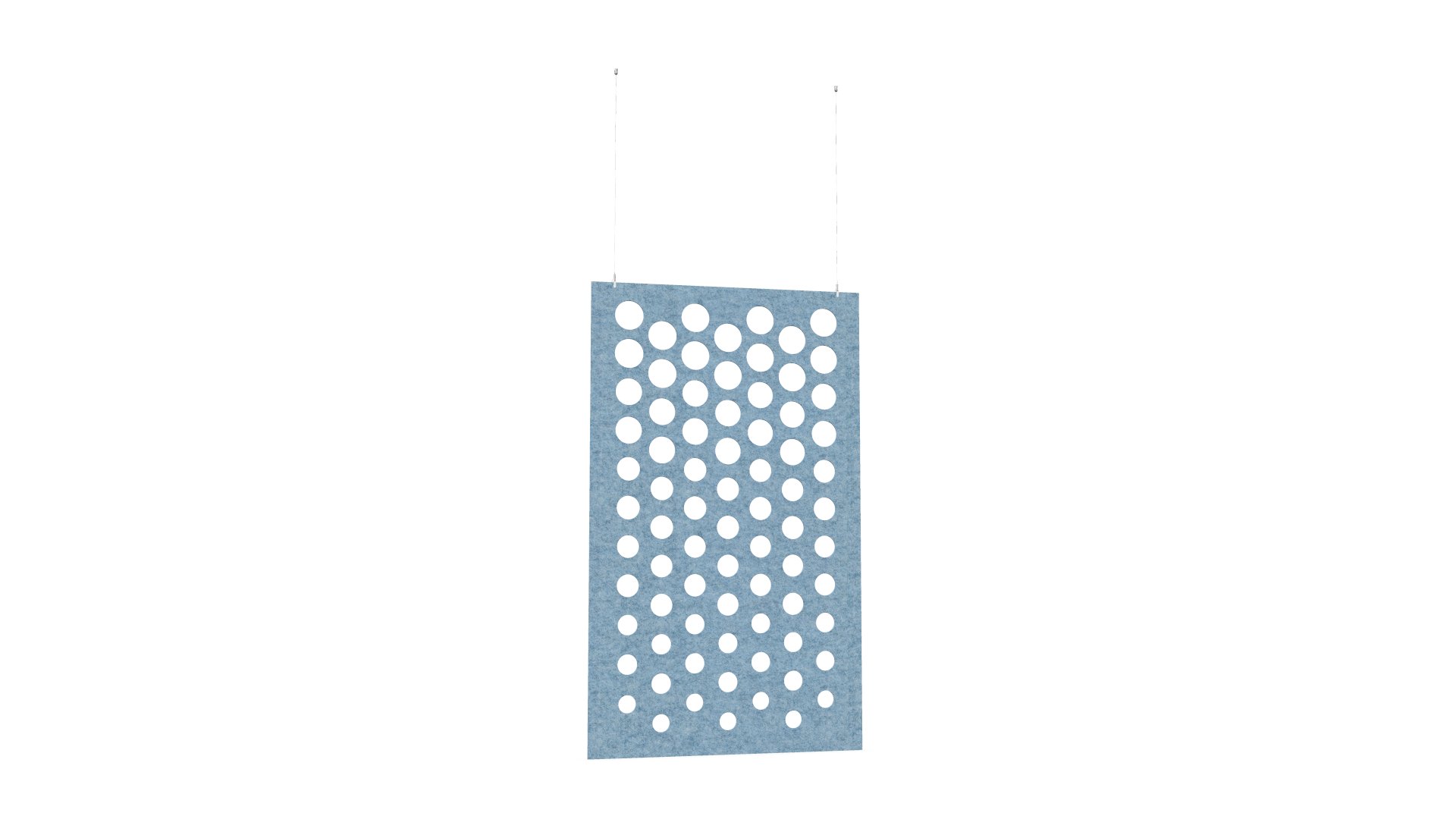 Cloison de séparation suspendue L1200 - Motif Dot SANS ATTACHES - ACOUSTIK PET (50% de Matière Recyclée) – Image 14