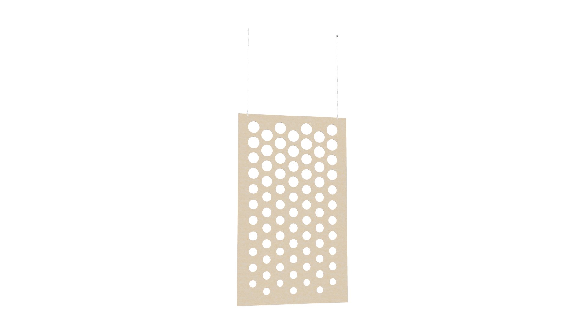 Cloison de séparation suspendue L1200 - Motif Dot SANS ATTACHES - ACOUSTIK PET (50% de Matière Recyclée) – Image 17