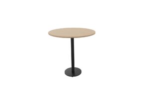 Mange debout Pieds métal Plateau Ø 700mm Chêne ambré Piètement noir H 1080mm BISTRO