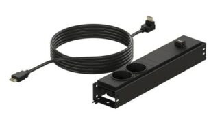 Bloc D'alimentation Avec 2 Prises + 1 Port HDMI Fixation goulotte INTERGAMME MNB