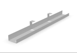 Goulotte passe câbles pour bureau ANNAKA - L1060 x P110 x HT110 mm, Alu