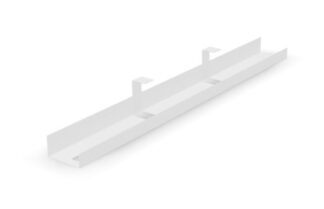 Goulotte passe câbles pour bureau ANNAKA - L1060 x P110 x HT110 mm, Blanc