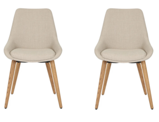 Lot de deux chaises Woody Ecru STUDIO