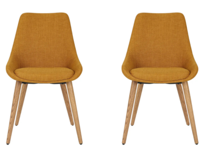 Lot de 2 BARI Jaune Curry